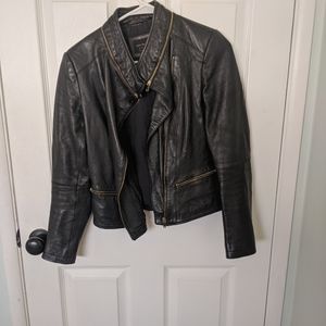 Zara Jackets & Coats - Zara faux leather jacket with gold hardware Zara Jackets & Coats - Zara faux leather jacket with gold hardware